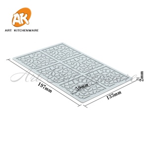 AK Sugar-alfombrilla <span class=keywords><strong>de</strong></span> silicona con textura <span class=keywords><strong>de</strong></span> <span class=keywords><strong>Fondant</strong></span> <span class=keywords><strong>para</strong></span> <span class=keywords><strong>pastel</strong></span>, estera <span class=keywords><strong>de</strong></span> encaje con estampado <span class=keywords><strong>de</strong></span> flores y flores comestible <span class=keywords><strong>para</strong></span> <span class=keywords><strong>boda</strong></span> - Product Image 2