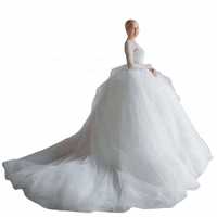 Robe de mariée moderne en dentelle blanche bouffante, grande taille, style coréen, coupe princesse, ligne A, sirène, pour mariages en extérieur, longueur ras du sol