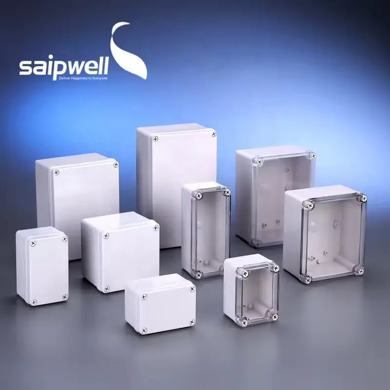 SAIPWELL boîtier électrique étanche DS-AG-1010 IP66 boîtier de boîte de jonction en plastique abs 100*100*75mm