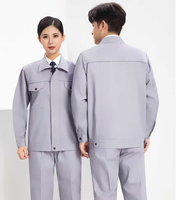 Vêtements de travail unisexes à manches longues en coton respirant de haute qualité, uniformes thermiques à haute visibilité, durables et personnalisables