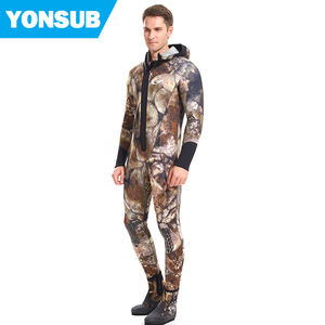 <span class=keywords><strong>5</strong></span> millimetri camouflage neoprene <span class=keywords><strong>muta</strong></span> per immersione con cappuccio design - Product Image 2