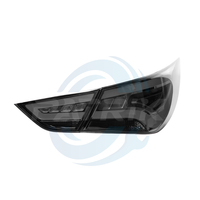 Feux arrière à LED Hyundai Sonata 2015, ensemble de feux de freinage et de position modifiés, avec feux jaunes, lentille rouge transparente