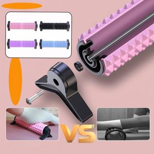 カラフルな筋肉回復卸売フォームローラー滑り止めフォームローラースタンド付き家庭用ヨガマッサージ器具 - Product Image 3