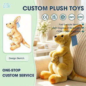 Mascotte Kangourou en Peluche Professionnelle Directement de l'Usine avec Logo Personnalisé pour Souvenirs Promotionnels et Cadeaux de Fête - Product Image 1