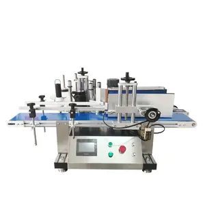 Auto labeling machine round bottle table top labeling small round bottle labeler
