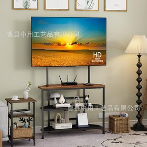 Ironwood Corner <b>TV</b> <b>Stand</b> 3 Tier Metal Wood Storage Rack For Living Room Display - Product Image 2