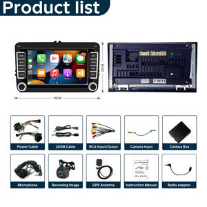 เครื่องเล่นมัลติมีเดียรถยนต์7 "พร้อมหน้าจอ GPS บนหน้าจอแสดงผลสำหรับ VW ที่นั่งกอล์ฟ Passat Jetta Beetle Toureos แอนดรอยด์ iOS - Product Image 6