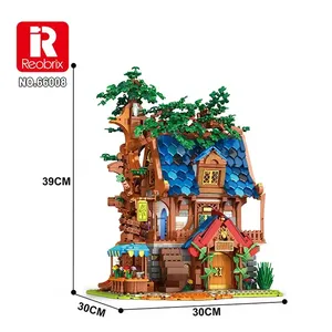 Rebrix 66008 บ้านต้นไม้ <span class=keywords><strong>2566</strong></span> ชิ้น+ ตัวต่อ DIY ฉากป่า วิวถนนยุคกลาง สถาปัตยกรรม ของเล่นตัวต่อแบบโมเดลสำหรับเด็ก ของขวัญ - Product Image 5