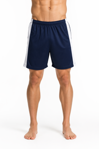 Pantalones Cortos de Baloncesto de Malla para Hombre, Color <span class=keywords><strong>Azul</strong></span> <span class=keywords><strong>Marino</strong></span> y Blanco, Estilo Deportivo, Transpirables, Ropa Deportiva Urbana, Venta al Por Mayor, Personalizados, OEM - Product Image 6