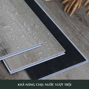 Plancher hybride PVC LVT à clipser, étanche, aspect bois, 4mm 5mm, design français chevron, vinyle Mall IXPE - Product Image 2