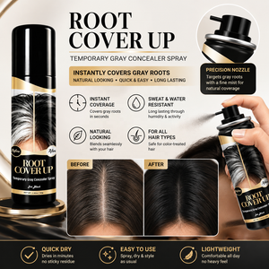 Spray Retouche Racines <span class=keywords><strong>Cheveux</strong></span> Gris Marque Privée – Couverture Temporaire des Racines – Correcteur de Couleur Capillaire - Product Image 5