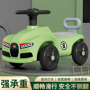 Patinete para niños - Coche de juguete de 4 ruedas para bebés de 1 a 3 años, antivuelco, con música y luces, coche pequeño para mantener el equilibrio, deslizante - Product Image 5