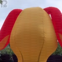 Modèle gonflable géant de chien de dessin animé ondulant, Air Dancer, Sky Dancer, pour la publicité animale en animalerie, pour la vente au détail/les magasins