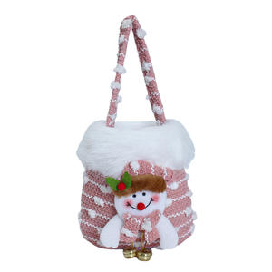 Nouveau sac cadeau en tissu de Noël pour enfants, boîte d'emballage de bonbons pour <span class=keywords><strong>la</strong></span> <span class=keywords><strong>maternelle</strong></span> avec des styles européens et américains de dessins animés - Product Image 5