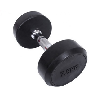 Haltères en caoutchouc à tête ronde, vibromasseur à <span class=keywords><strong>poids</strong></span> <span class=keywords><strong>fixe</strong></span> - Product Image 1