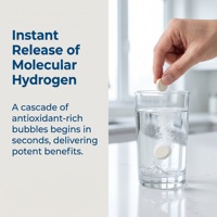 Comprimés d'hydrogène Qbioflex OEM en promotion : Comprimés d'hydrogène moléculaire 12 PPM pour l'eau potable, favorisant la santé cellulaire