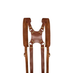 <span class=keywords><strong>Correa</strong></span> de cámara de cuero dual Equipo de fotografía Correas de cámara SLR resistentes a caídas ajustables - Product Image 3