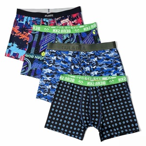 <strong>Mens</strong> <strong>Boxer</strong> Briefs Mid-Rise ODM Cotton Breathable Printed Underwear Wholesale Bottoms <strong>Clearance</strong> Sale - Product Image 5