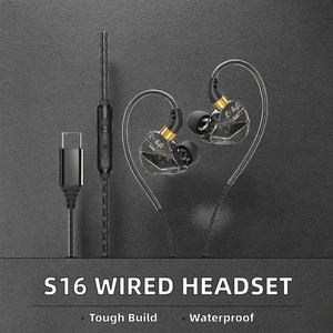 Headset Gaming Berkabel S16 Subwoofer Sport dengan Antarmuka 3.5mm dan Type-C, In-Ear untuk Ponsel, Komputer, Universal - Product Image 2