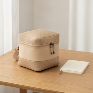 Lot de 3 cubes de rangement minimalistes multifonctionnels en nylon avec dessus en maille et double fermeture éclair, empilables, faible MOQ, vente en gros, fabriqués à Taïwan - Product Image 3