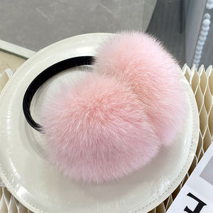 Jancoco 2025 Invierno Cálido Outwear Orejera de piel de zorro con diferentes colores - Product Image 2