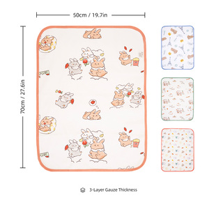Cambiador de Bebé Impermeable de 3 Capas de TPU con Superficie de Algodón Estampado, Ideal para Regalo, Colección para Baby Shower y Guardería, Certificaciones OEKO-TEX, CPC y REACH - Product Image 2