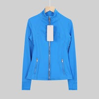 Veste de yoga respirante à col montant et coupe ajustée, best-seller - Haut de sport à manches longues pour la course à pied