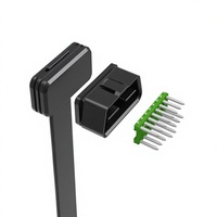 Câble d'extension OBD2 plat en PVC, 16 broches, connecteur de diagnostic mâle-femelle pour accessoires automobiles, câble OBD2