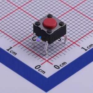 DTS-61R-V Tactile Switch Through hole Component (THT) Switch Single Pole Single Throw Round Button Through Hole 6.2mm - Product Image 1