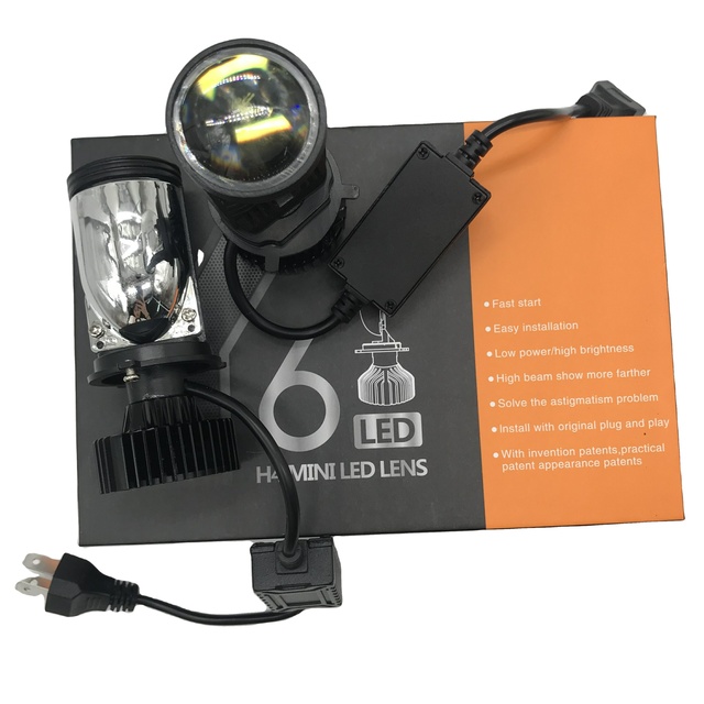 Super Bright Y6 Led Headlamp 70w 8000lm Projector Lend Kit Advanced 6000K H4 Auto Lighting System