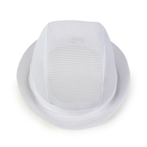 Logo brodé uni personnalisé décontracté été maille Western Cowboy chapeau formel Jazz <span class=keywords><strong>Manhattan</strong></span> casquette seau chapeau pour hommes - Product Image 6