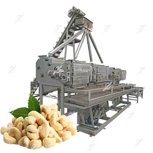 Craquelin automatique de noix de cajou crues craquant cassant la machine de décorticage séparée