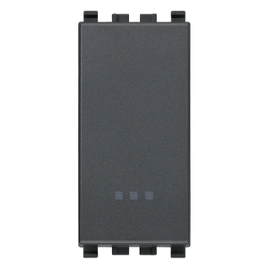 Push <b>Button</b> Switch 1P 10A Grey 4.1x2.8x5.3cm - Product Image 1