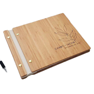 Libro Conmemorativo A6 de Madera Natural con Logotipo Personalizado al por Mayor, 50 Hojas, Grabado Láser para Recuerdos de Eventos - Product Image 5