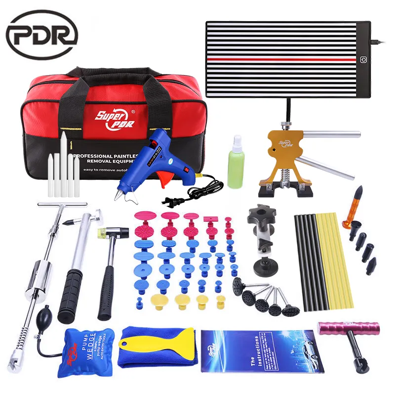 Super PDR Werkzeuge Entfernungs sätze Reflector Line Board Klebe pistole Dent Puller pdr Werkzeuge Auto Dent Reparatur pdr Werkzeuge