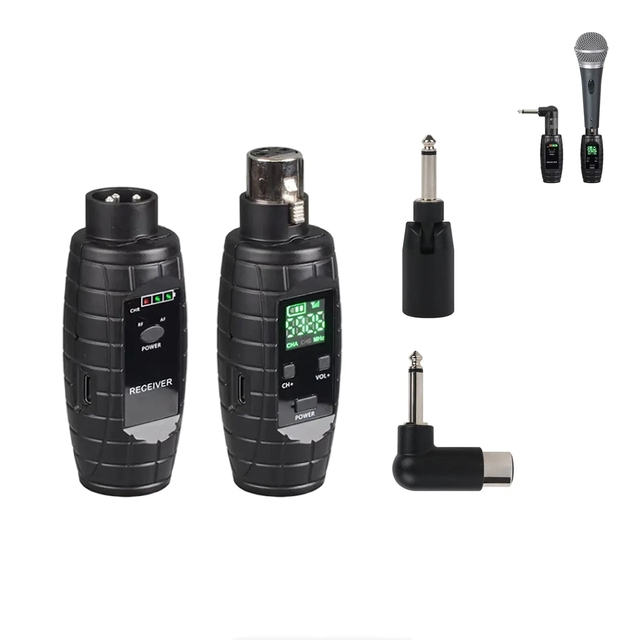 Mini System Uhf Xlr System Wireless Transmitter and Receiver Microphone