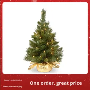 <span class=keywords><strong>Sapin</strong></span> de Noël miniature de 60 cm, décoration artificielle de bureau, cadeau de Noël pour la famille - Product Image 3