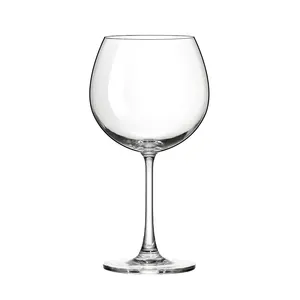 Taş ada 23oz kurşunsuz kristal Gin gözlük içme bardakları temizle cam Goblets uzun kök şarap bardakları büyük hediye ambalaj