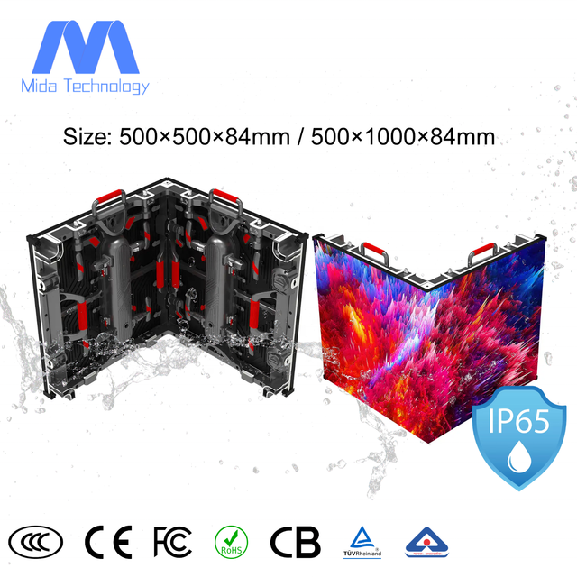 MIDA P3.91 High Brightness LED Video Wall Outdoor LED Display Ip65 Waterproof Weatherproof Outdoor Rental LED Billboard Wall