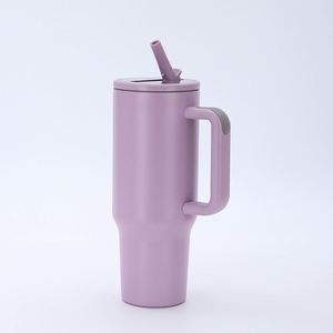 Lvye Custom Logo Spill Proof Hydro <b>Traveler</b> <b>Mug</b> 40 oz Double Wall Vacuum Insulated Stainless Steel Tumbler Handle Flip <b>Straw</b> - Product Image 1