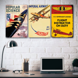 USA Forces Vintage <strong>Metal</strong> Sign Living Room bar Workshop Wall Decor Tin Signs Custom Sky Rides <strong>Plane</strong> <strong>Metal</strong> Signs - Product Image 2