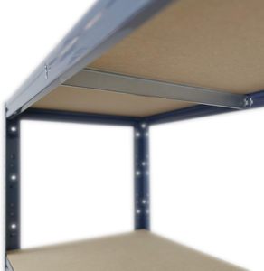 155X50X50 <span class=keywords><strong>cm</strong></span> casa carico pesante blu acciaio Boltless protezione contro la corrosione 4 livelli <span class=keywords><strong>50</strong></span> kg capacità Garage impilamento scaffali - Product Image 3
