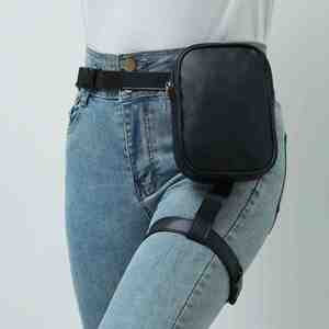 Fashion Waist Leg Bag Ladies Leather Running Waterproof Leg <b>Harness</b> Thigh Fanny Pack - Product Image 4
