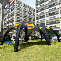 Tente gonflable durable et personnalisée de grande taille, imperméable, en forme de dôme, pour les salons automobiles, les courses, les expositions et les événements