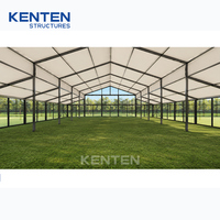 Tente d'événement en tissu d'extérieur KENTEN, tente géante pour événements, tentes connectées personnalisées pour occasions