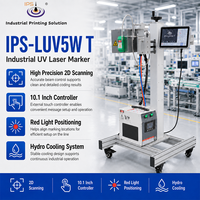 Machine de marquage laser UV IPS-LUV5W T, laser UV 355 nm, haute vitesse 12000 mm/s, marqueur laser pour le codage de codes QR