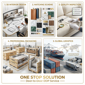 Divani di Lusso in Vera Pelle Premium, Arredamento Moderno di Alta Gamma <span class=keywords><strong>per</strong></span> Ville, Soluzione Completa <span class=keywords><strong>per</strong></span> Designer d'Interni, Set <span class=keywords><strong>Soggiorno</strong></span> in Marmo - Product Image 6