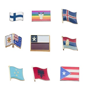 Insignia Metálica Personalizada <span class=keywords><strong>para</strong></span> Zapatillas con Temática de Frutas y Amor, Esmaltada, Galvanizada, con Bandera Nacional, Regalo Promocional, <span class=keywords><strong>para</strong></span> Mariposas - Product Image 4