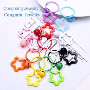 Coloré étoile à cinq branches Yake neuf porte-clés pendentif ensemble pendentif décoration petit amour frais Promotion paquet emballage - Product Image 1