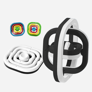 Sáng tạo 3D lật ngón tay hàng đầu giảm căng thẳng <span class=keywords><strong>spinner</strong></span> vòng Bàn đồ chơi quay đầu lật con quay hồi chuyển - Product Image 3
